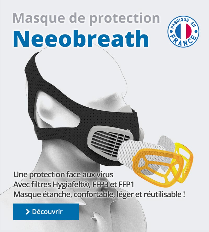 Masque de protection étanche COVID-19 Neeobreath